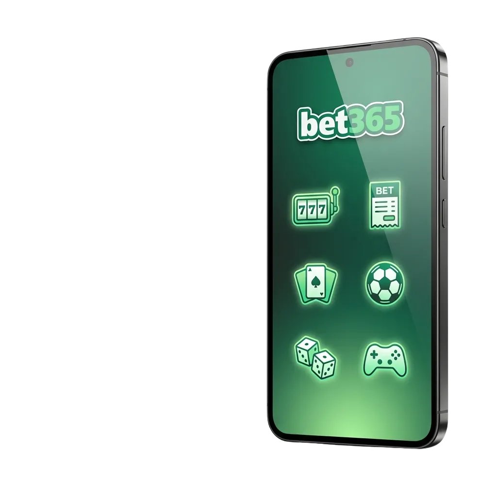 Pantalla de la app Bet365 en un móvil Android, mostrando opciones de apuestas y casino disponibles en Chile