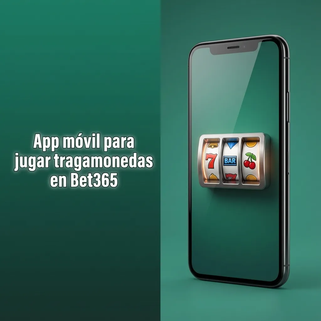 Pantalla de celular mostrando la app de casino Bet365 con tragamonedas y menú de slots para jugadores en Chile