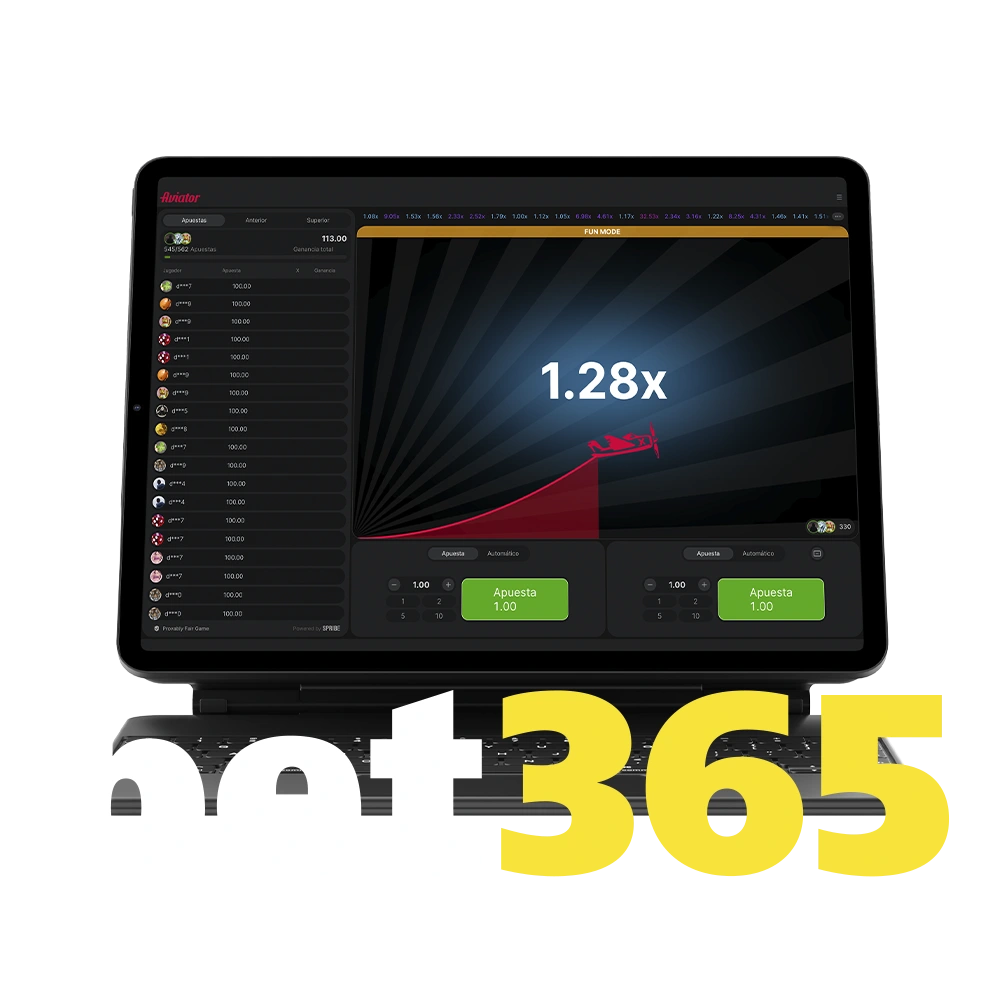 Vuela alto y gana premios increíbles jugando al popular juego Aviator en Bet365.