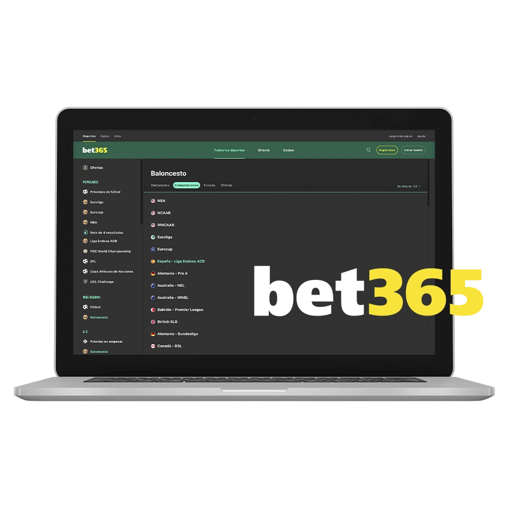 Explora la sección Select Básquetbol y encuentra los mejores eventos para apostar en Bet365.