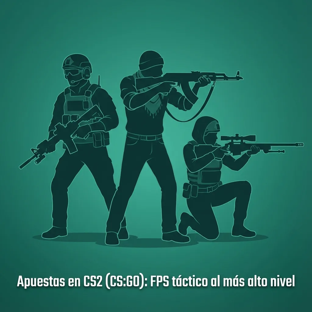 Partido competitivo de CS2 con HUD en pantalla y gráficos de cuotas y mercados de apuestas en vivo