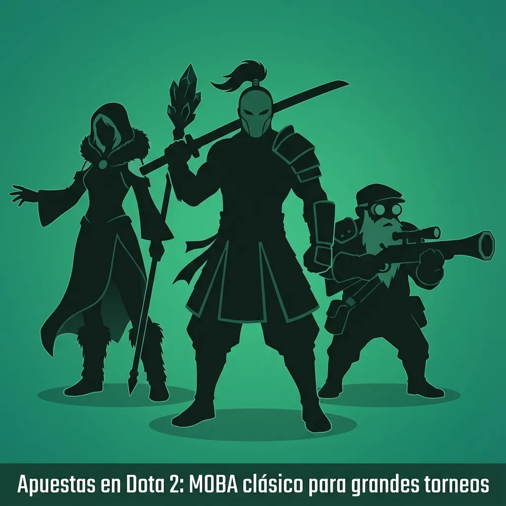 Pantalla de apuesta en vivo de Dota 2 con dos equipos enfrentados en un gran torneo competitivo