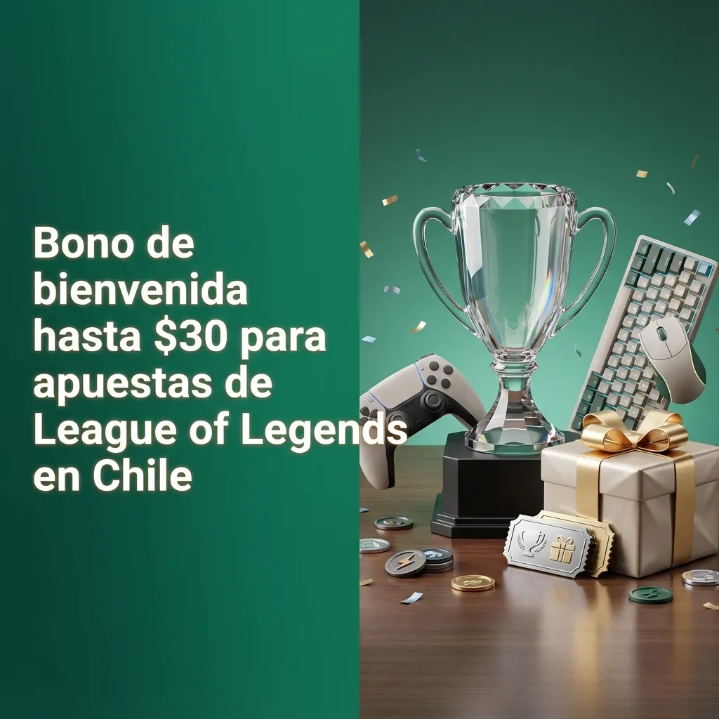 Banner promocional de Bet365 Chile con bono de bienvenida hasta $30 para apostar en League of Legends