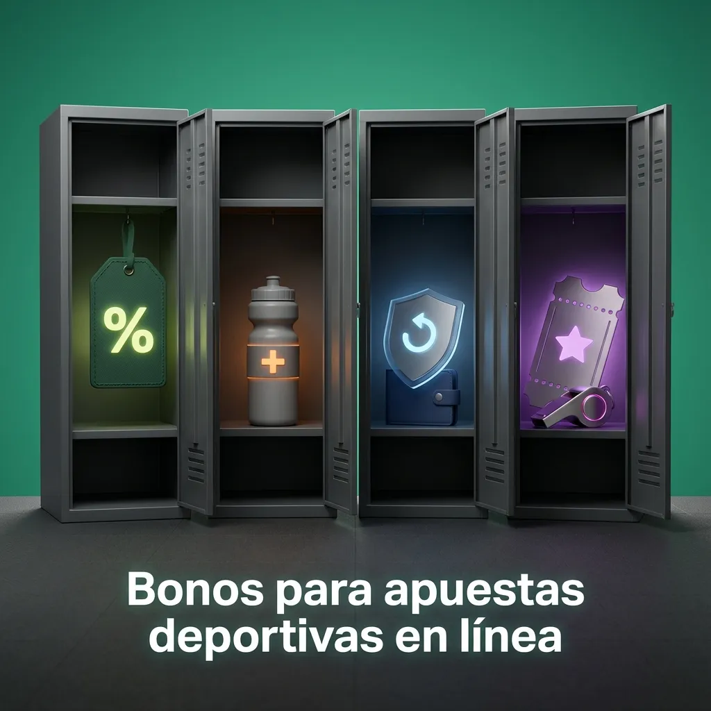Banner en español sobre bonos y promociones para apuestas deportivas en línea en distintos deportes