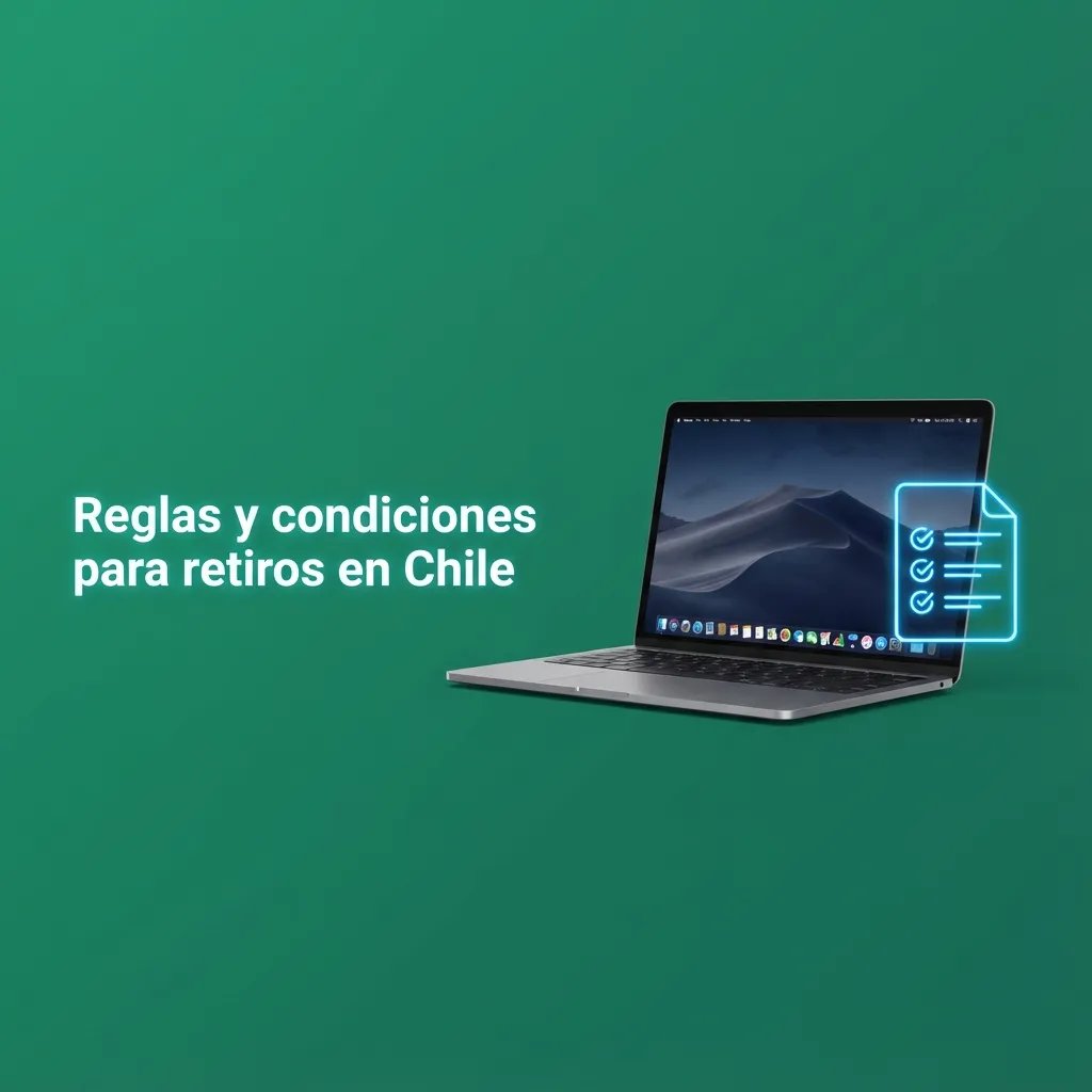 Infografía en español sobre reglas y condiciones para retiros de dinero en Bet365 Chile