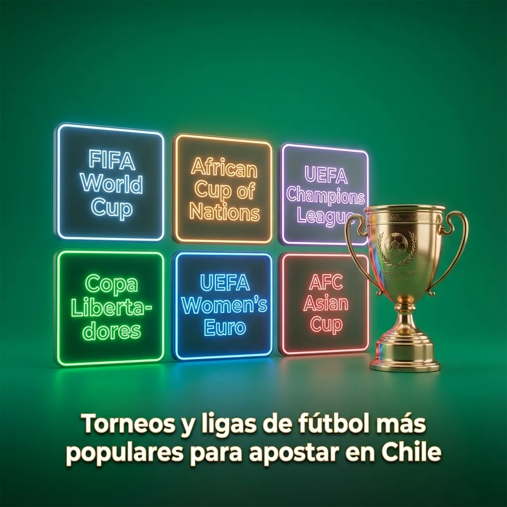 Interfaz de Bet365 mostrando lista de ligas y torneos de fútbol populares para apostar en Chile