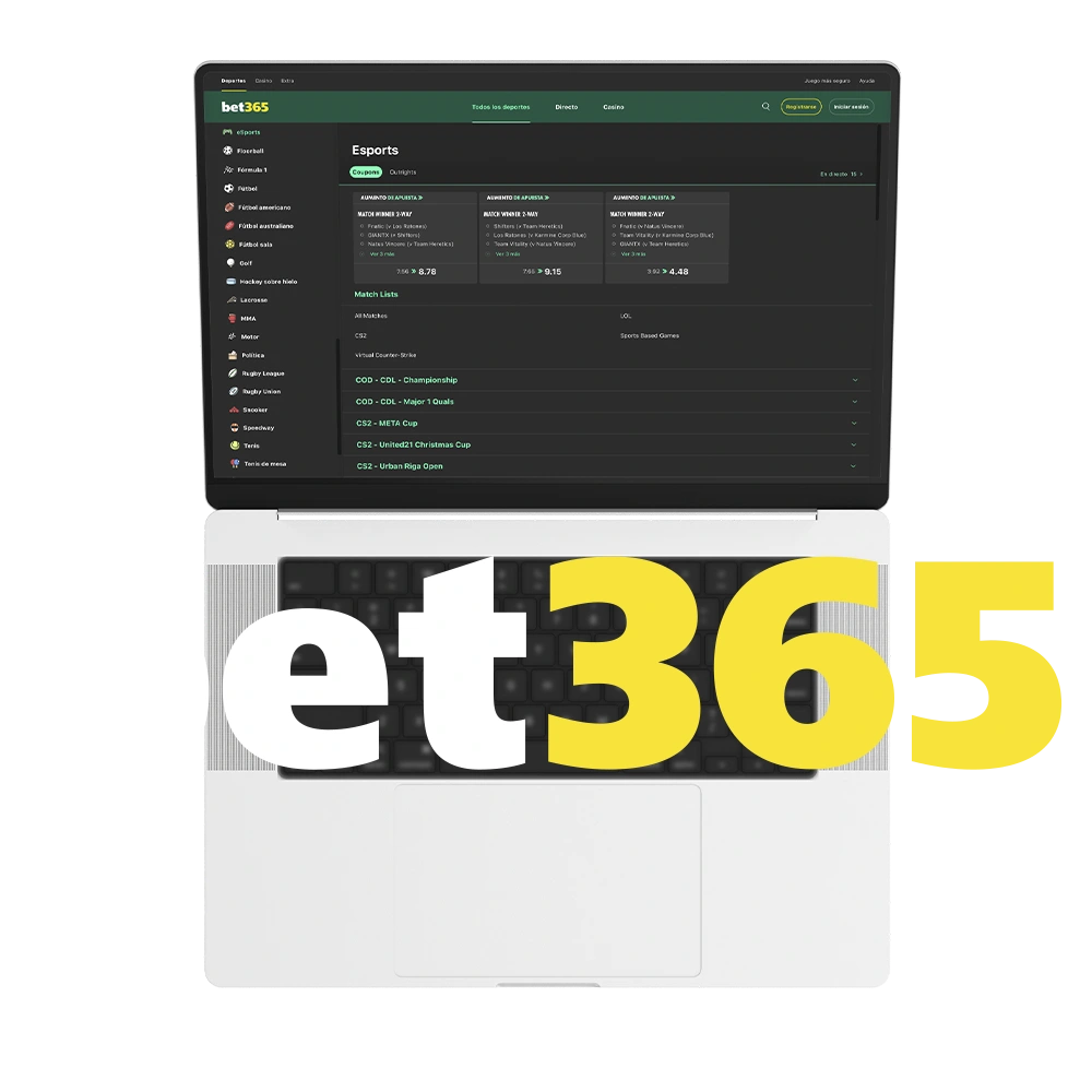 Explora el mundo de los Esports en Bet365 y apuesta en los torneos más importantes.