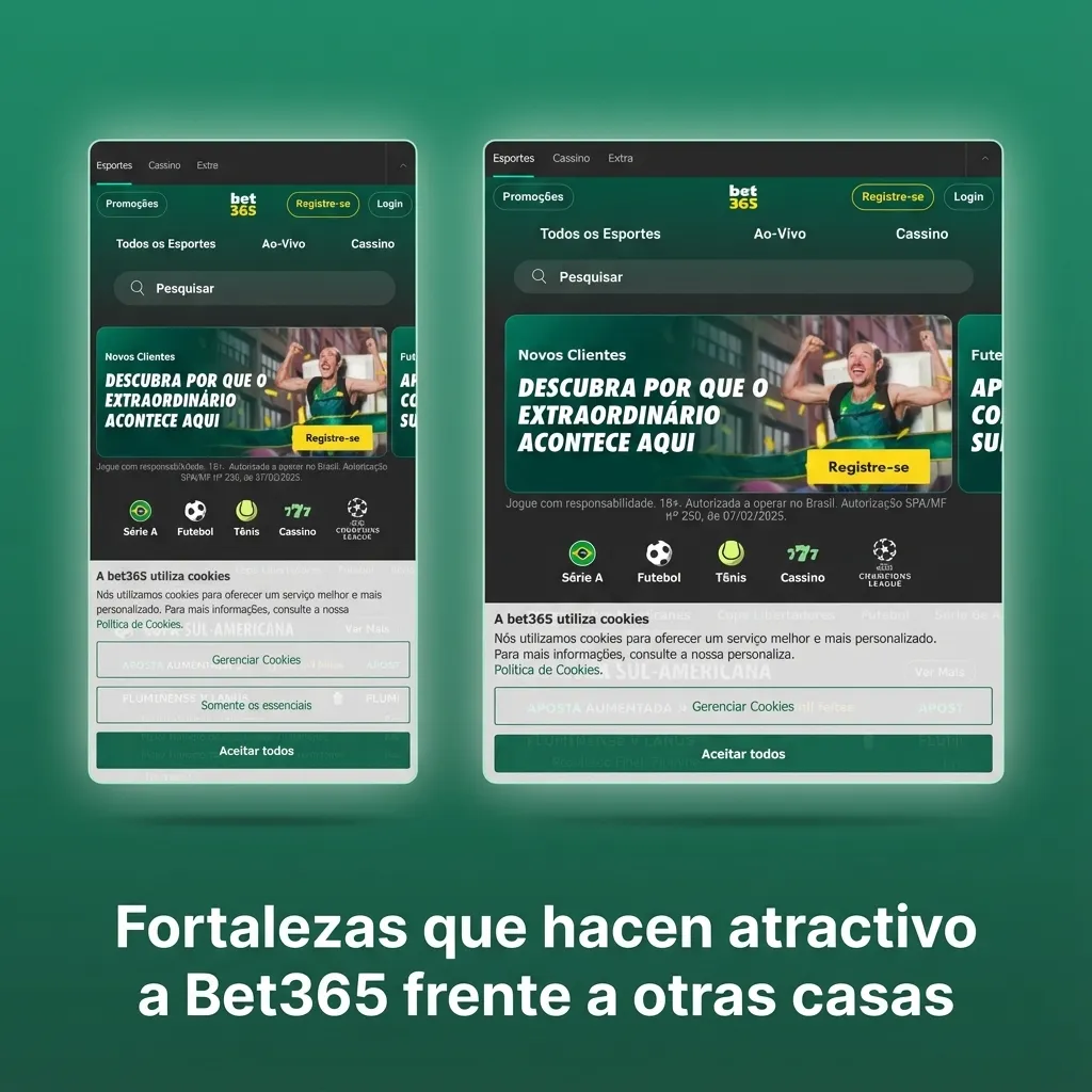 Comparativa de fortalezas de Bet365 en Chile: cuotas profundas, mucha variedad deportiva y herramientas avanzadas de apuesta