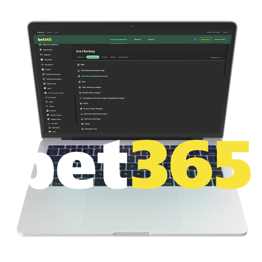 Disfruta de la intensidad del Hockey y haz tus apuestas ganadoras en Bet365.