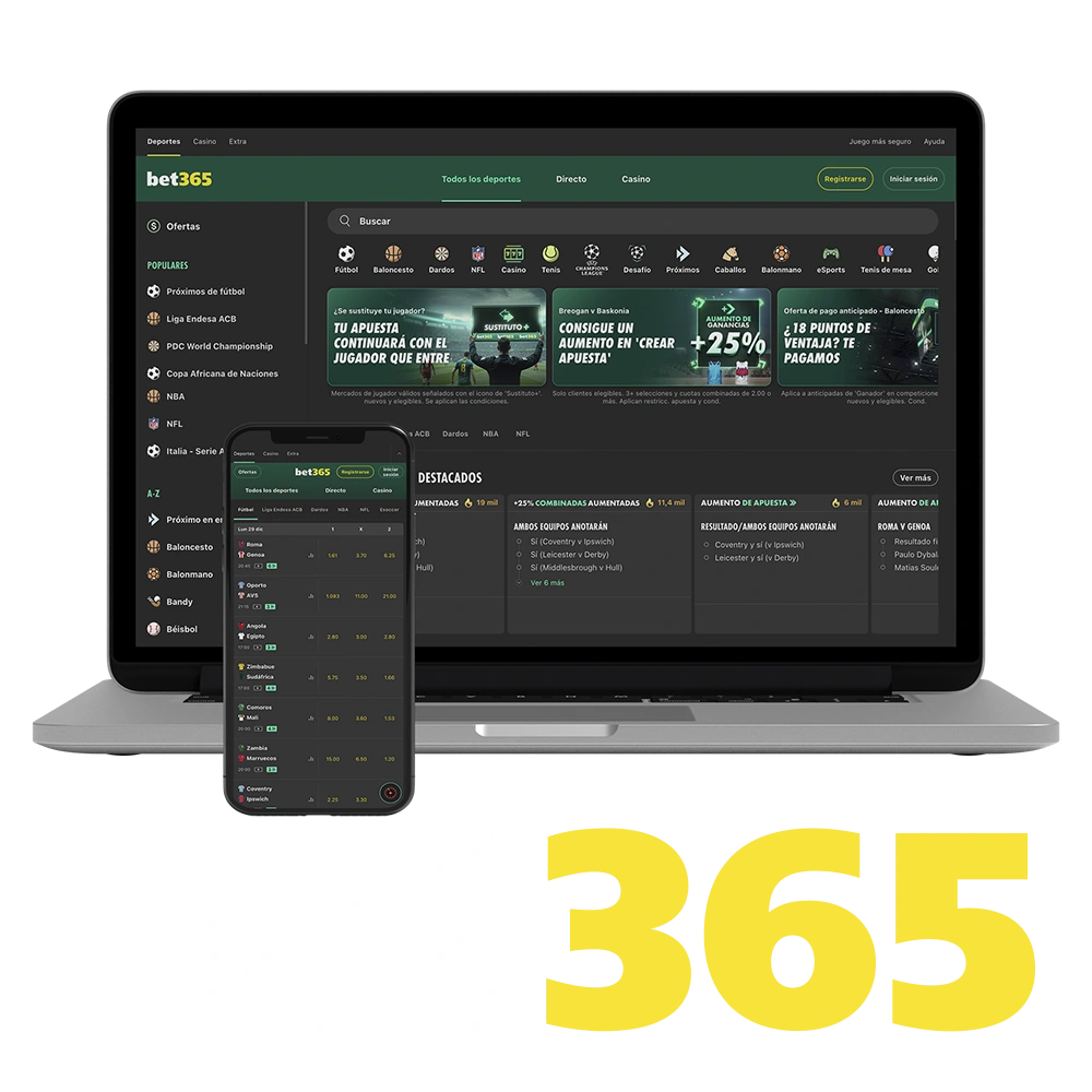 Regístrate en el sitio oficial de Bet365 Chile para apostar y jugar casino online con total seguridad y las mejores cuotas del mercado.
