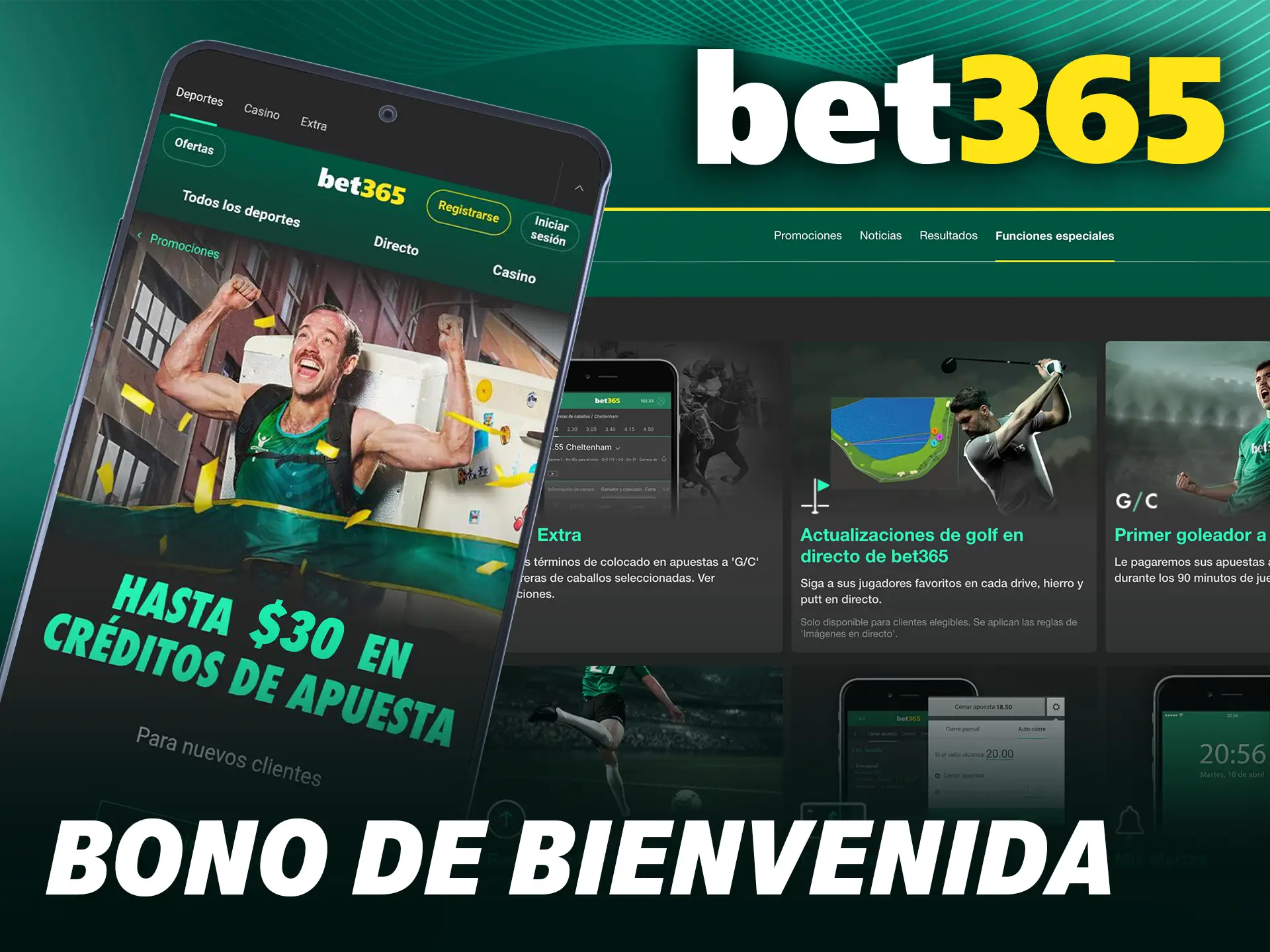 Reclama el bono de bienvenida de Bet365 en Android y aumenta tu saldo para apostar.