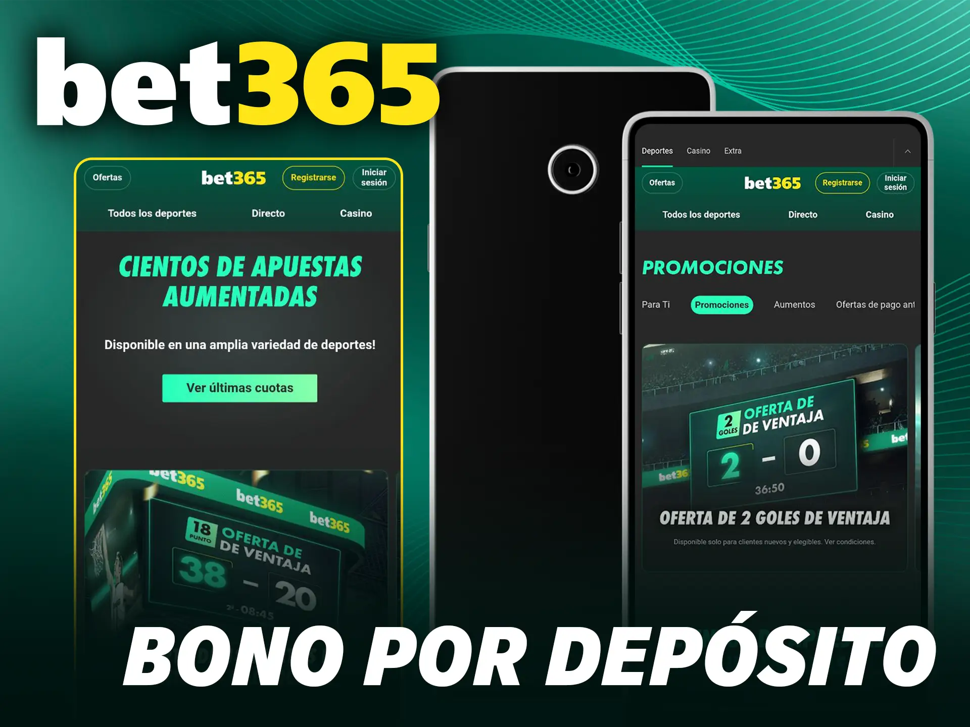 Obtén el bono por depósito de Bet365 en Android para maximizar tus jugadas en vivo.