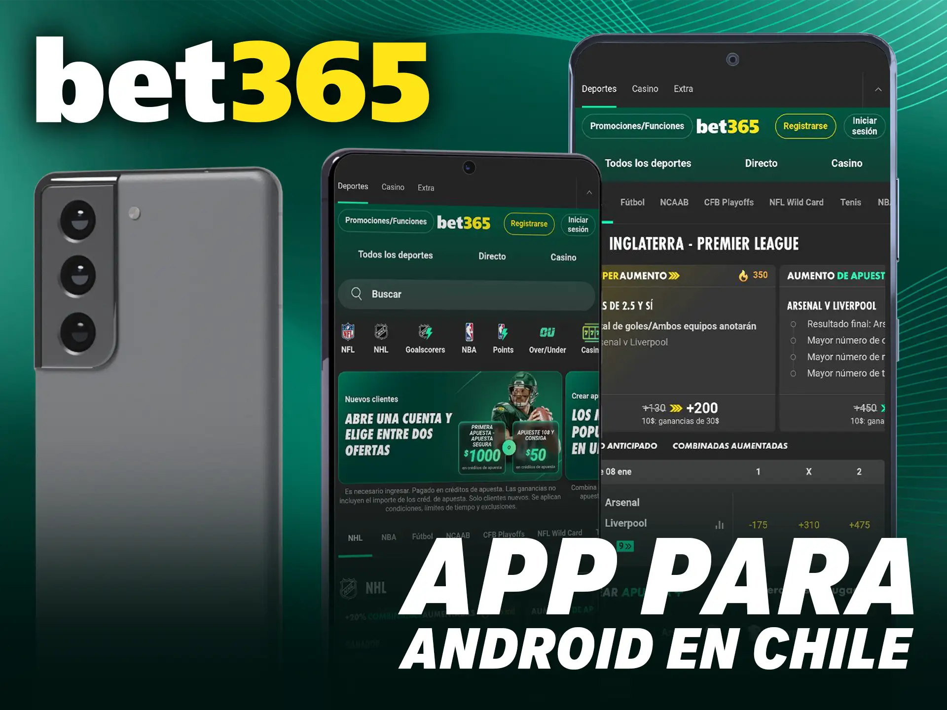 Descubre la App de Bet365 para Android en Chile y apuesta con total comodidad.