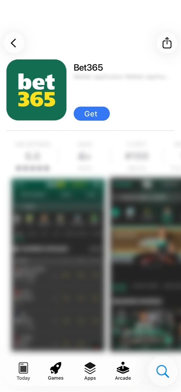 Entra a la ficha de la aplicación para descargar la app de Bet365 en iOS de forma oficial.