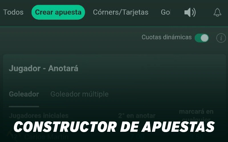Usa el constructor de apuestas y combinadas para crear tu jugada perfecta en Bet365.