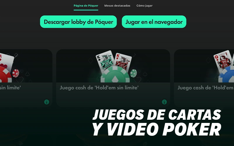Juega juegos de cartas y video poker en el casino online de Bet365 y demuestra tu habilidad.