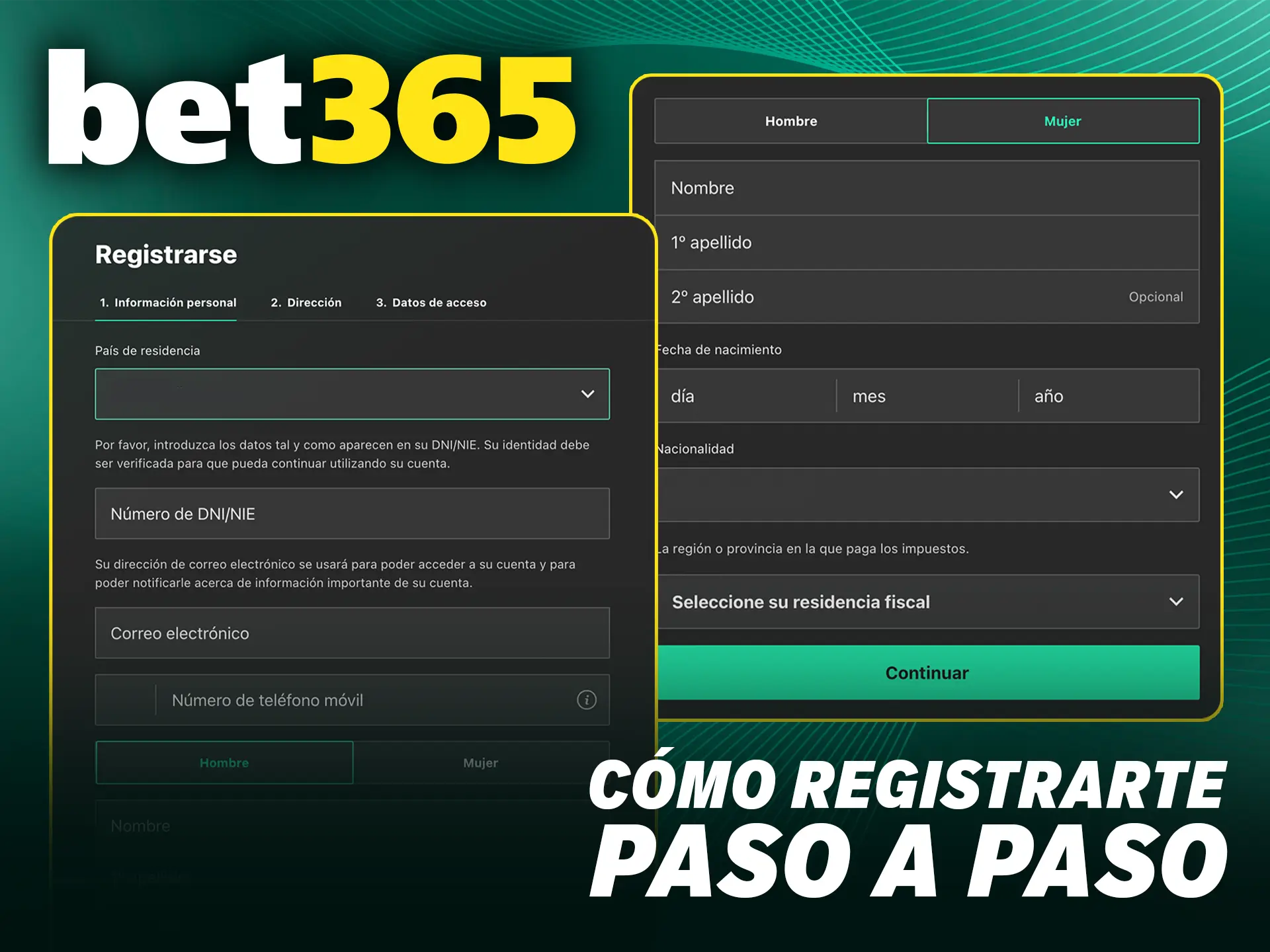 Aprende cómo registrarte en Bet365 paso a paso y comienza tu aventura hoy mismo.
