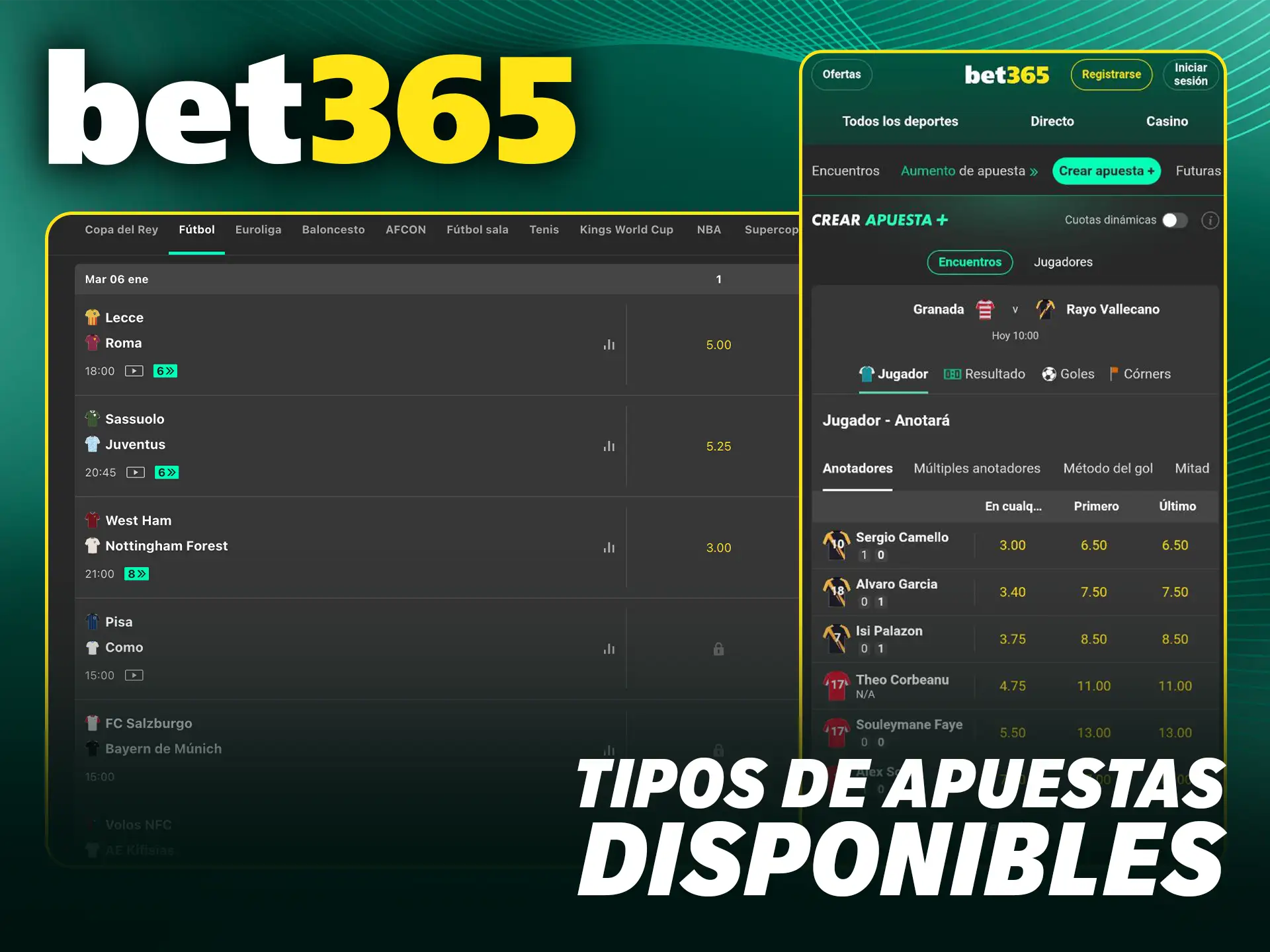 Conoce los tipos de apuestas disponibles en Bet365 Chile y diversifica tu juego.