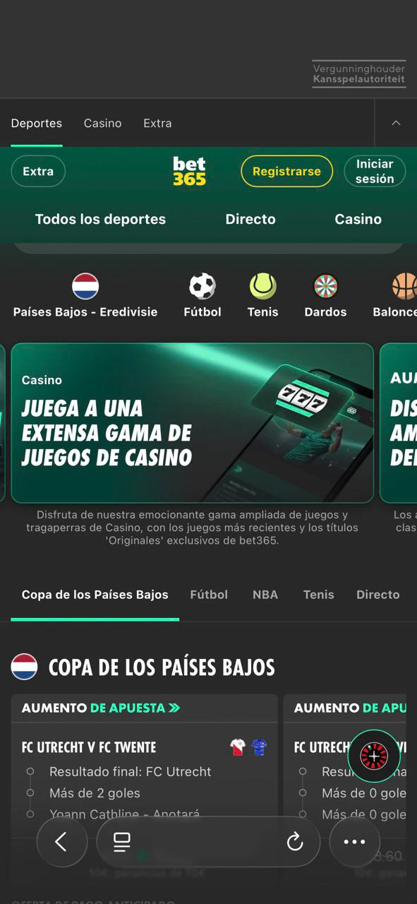 Accede al enlace oficial para descargar la app Bet365 para iOS de forma totalmente segura.