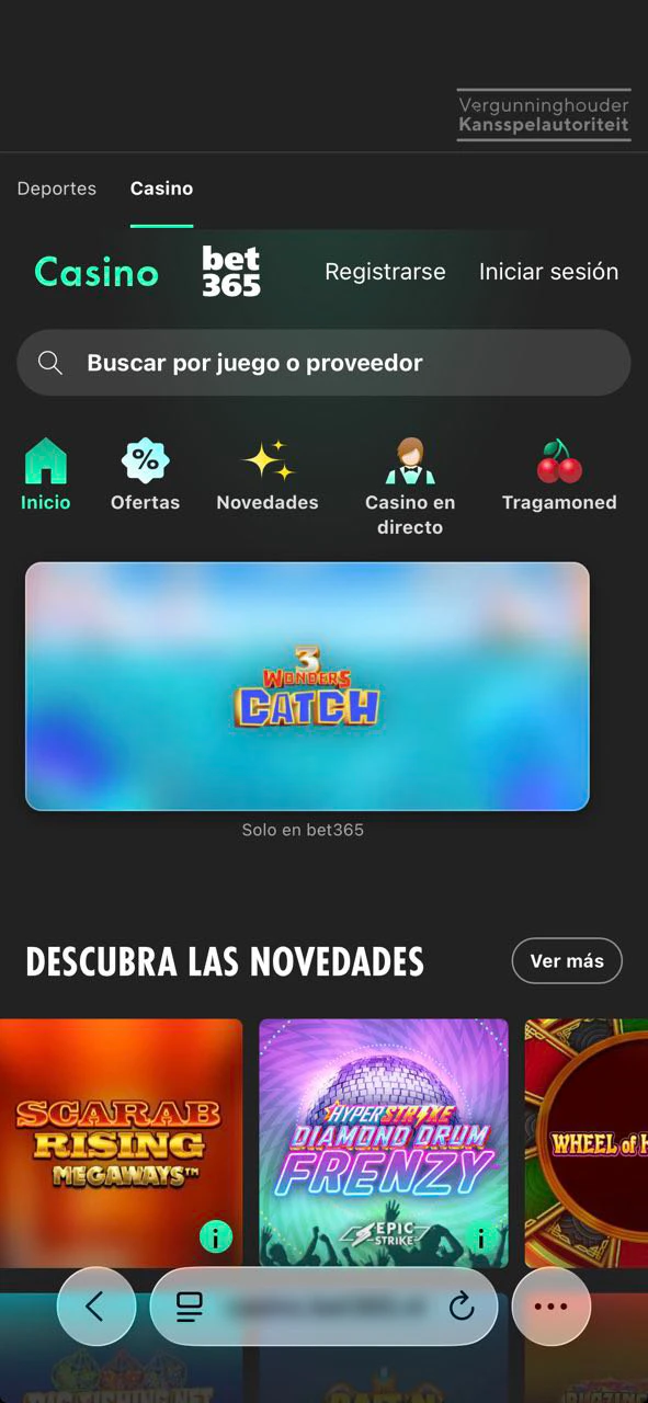 Toca el botón descargar para iOS de abajo y obtén la versión PWA de Bet365 rápidamente.