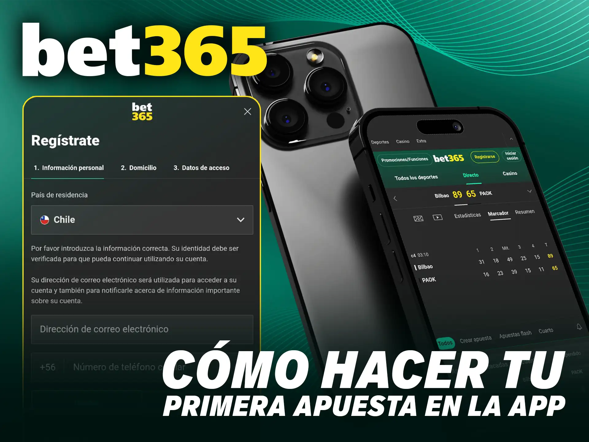 Aprende cómo hacer tu primera apuesta en la app Bet365 y asegura tu jugada ganadora.