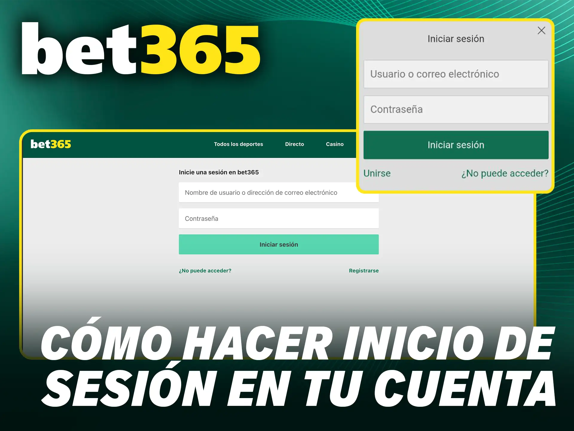 Aprende cómo hacer inicio de sesión en tu cuenta Bet365 de forma segura y protege tus fondos.