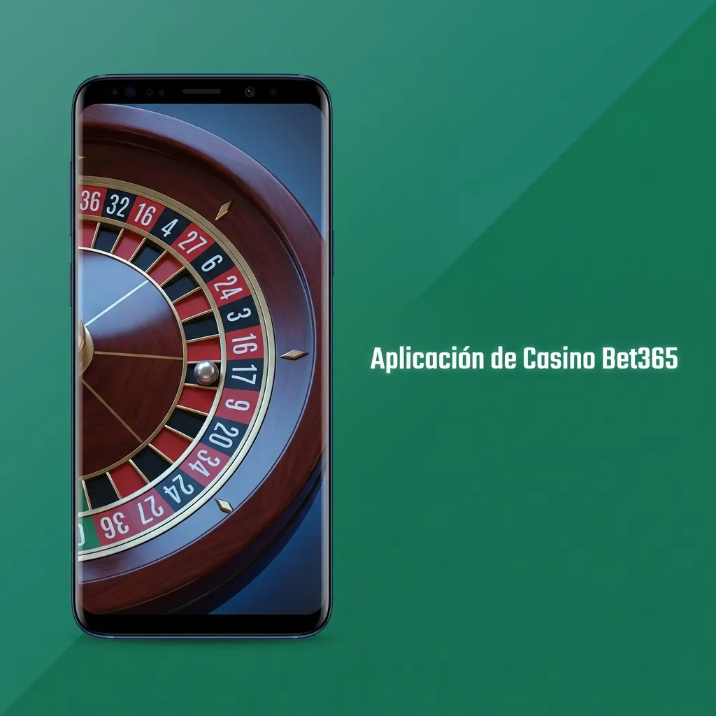 Interfaz de la aplicación móvil Bet365 mostrando opciones de casino con tragamonedas y juegos de mesa disponibles