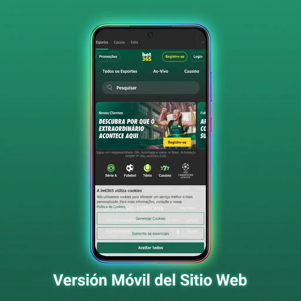 Mobile-optimized betting website displayed on smartphone with responsive design and instant browser access