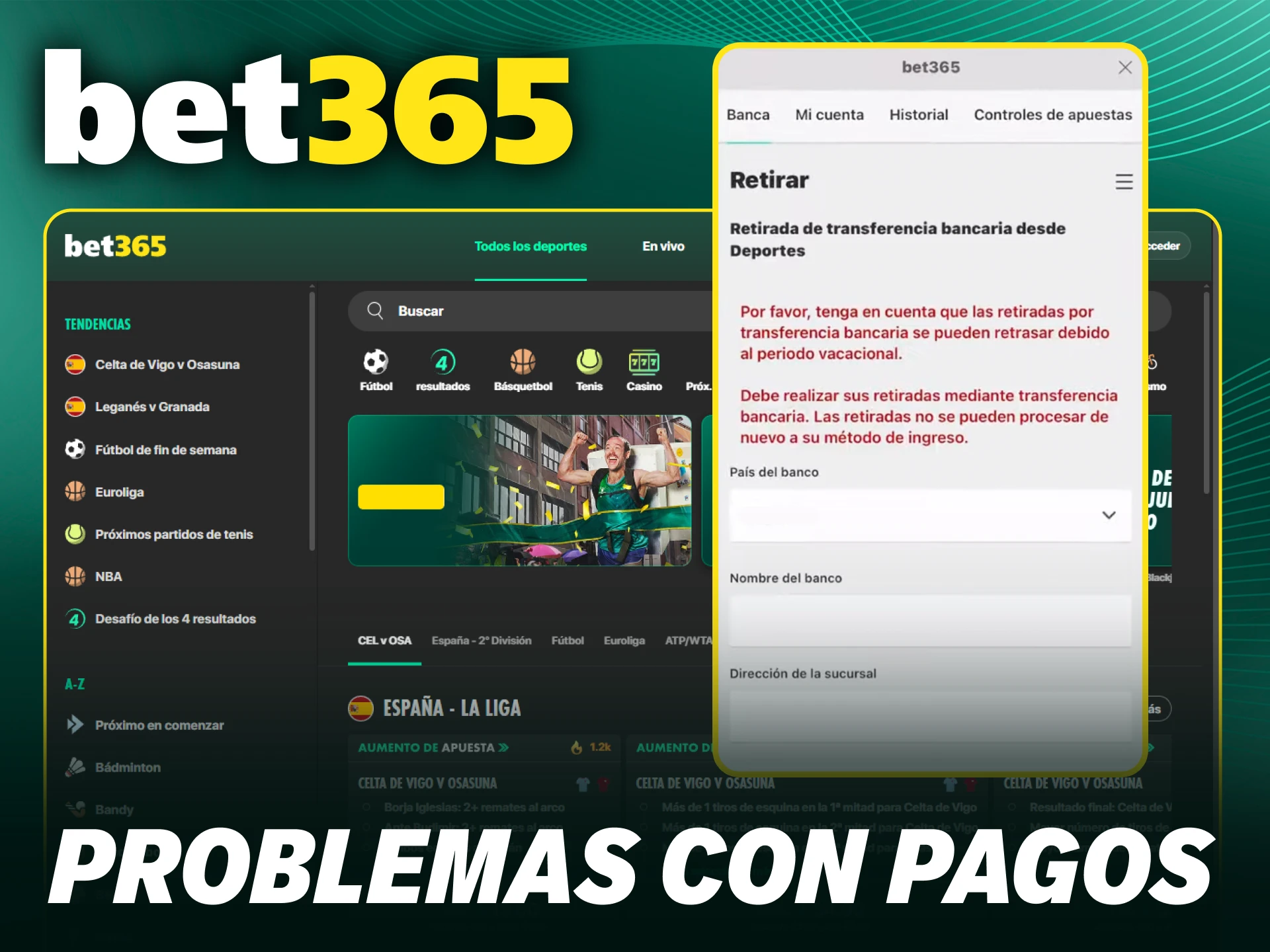 Soluciona inconvenientes con los métodos de pago en Bet365 siguiendo instrucciones.